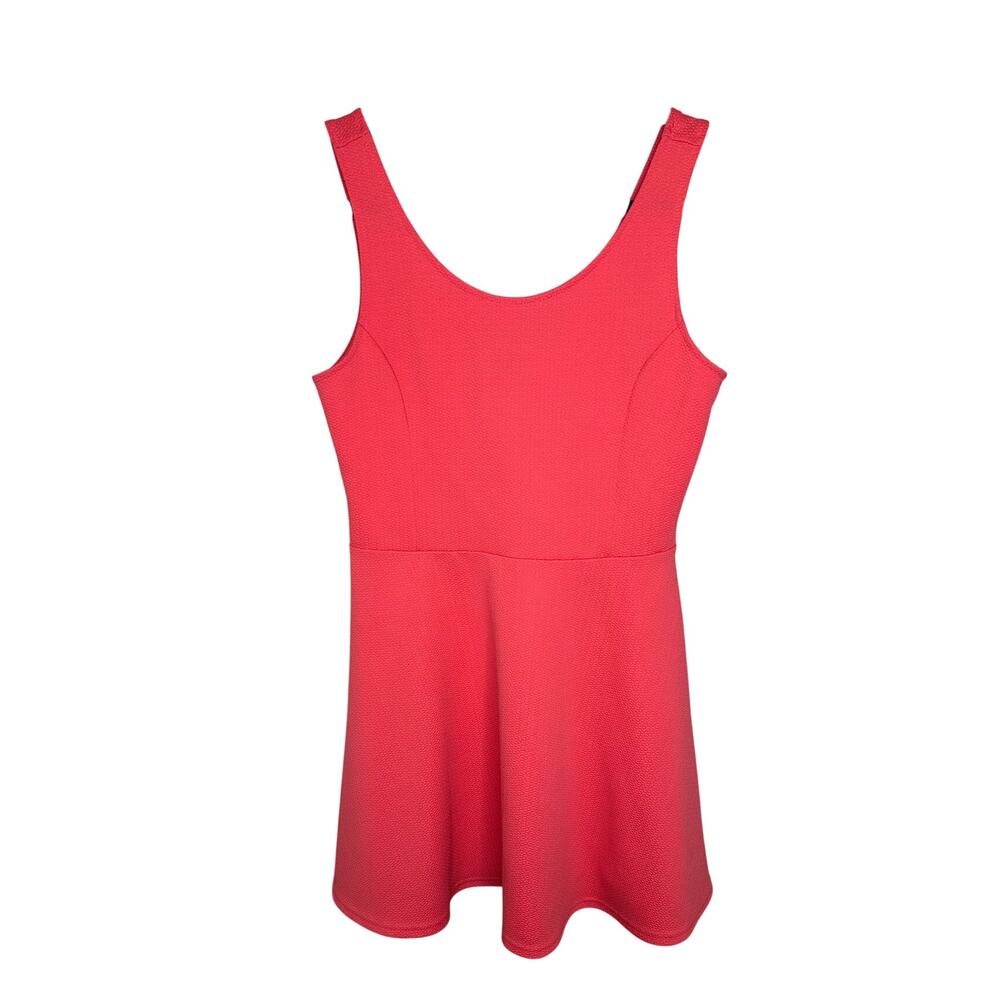 H&M‎ Divided Pink Skater Dress 12 Fit and Flare Mini Sleeveless Stretch Sundress
